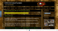 Desktop Screenshot of coraartfoundation.com